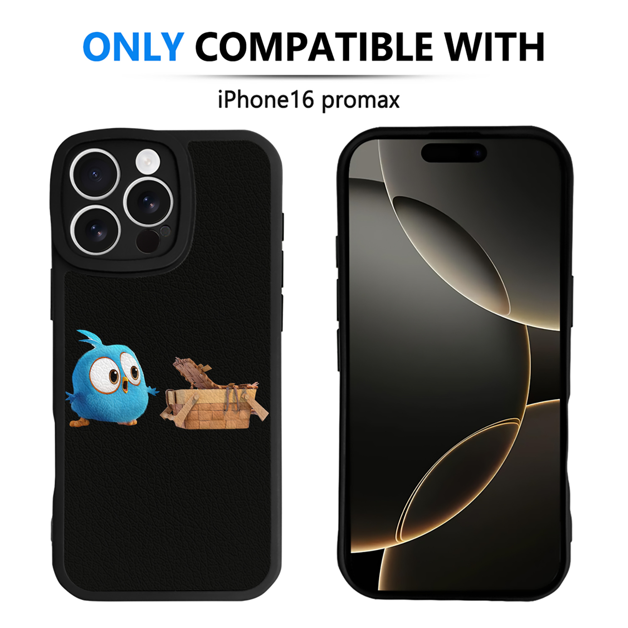（画像用） Angry Birds アングリーバード 【iPhone 16シリーズ対応】シリコンスマホケース（レザー調） 材質：シリコン